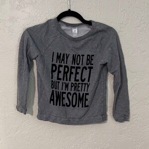 Carter's Charcoal Long Sleeve Tee with Inspiring Message